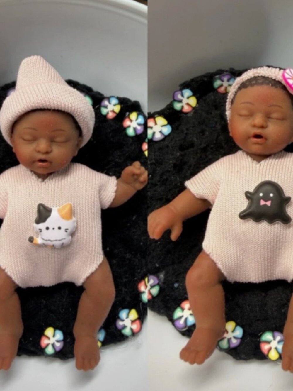 Light Pink Bodysuit + cap for Mini Zuru Babies Series 2